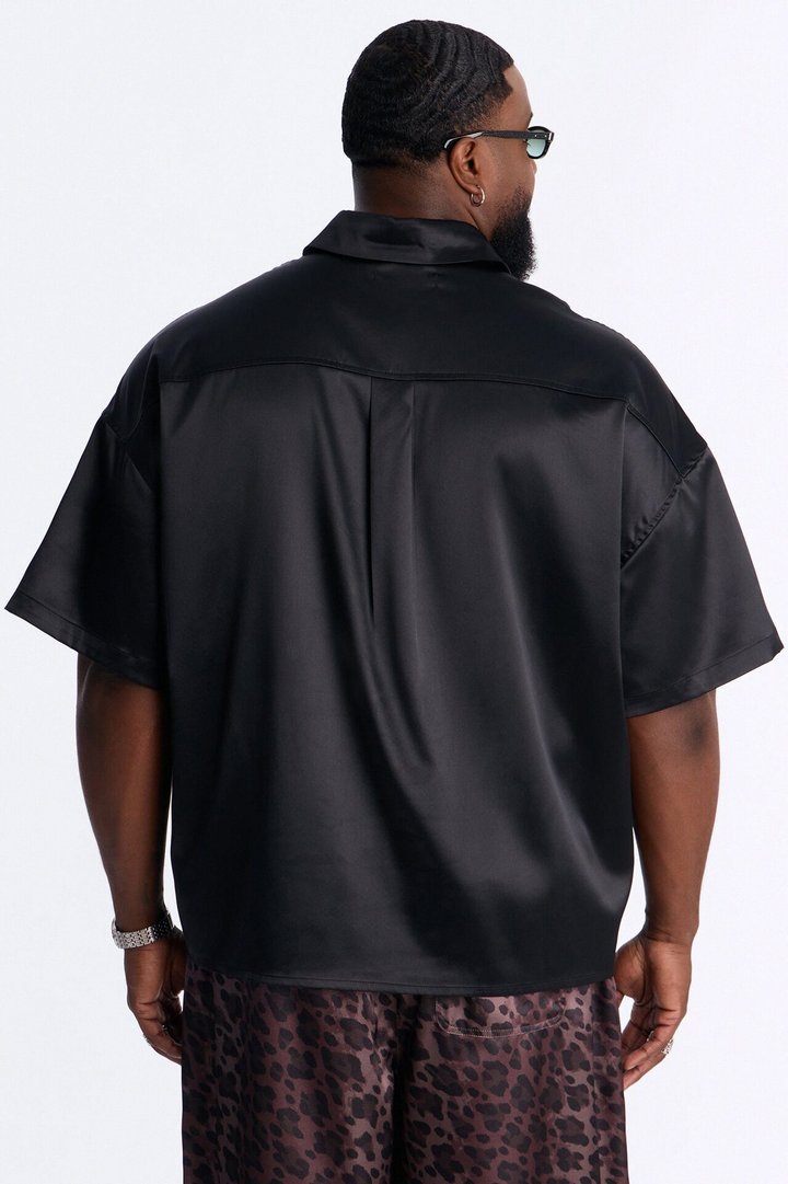 Relaxed Luxe Lumina Easy Flow Polo - Black
