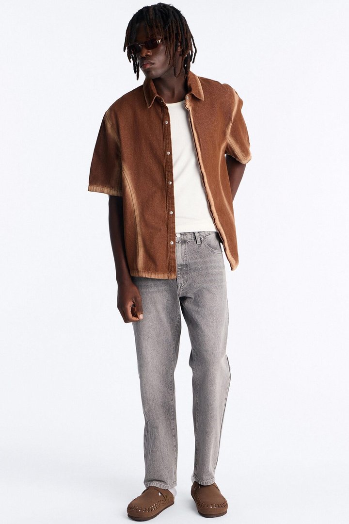 The Staple Straight Jean - Grey