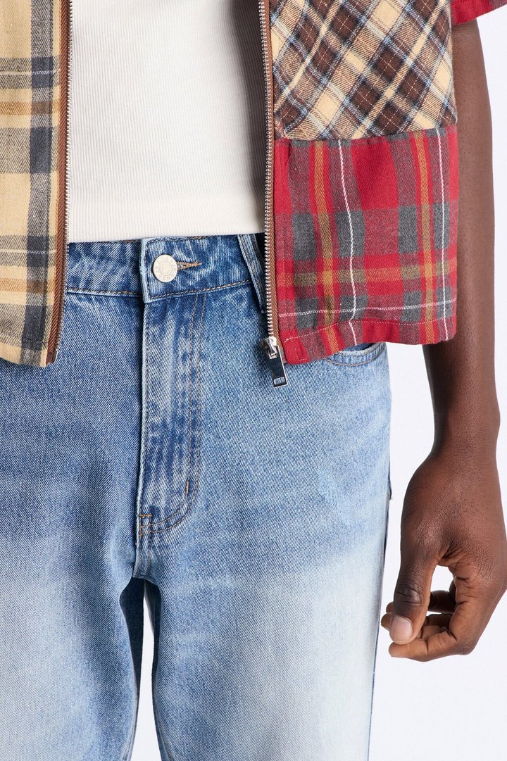 Straight Flare Easy Partner Jean - Light Blue Wash