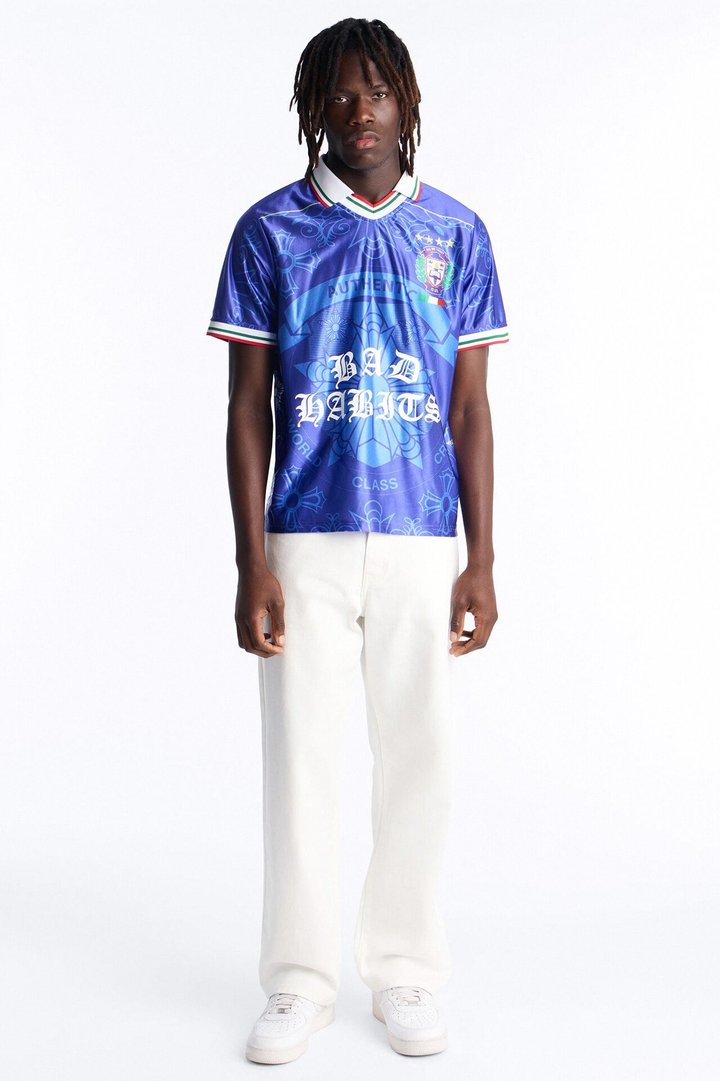 Bad Habits Soccer Jersey - Blue