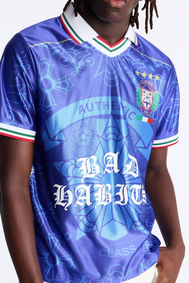 Bad Habits Soccer Jersey - Blue