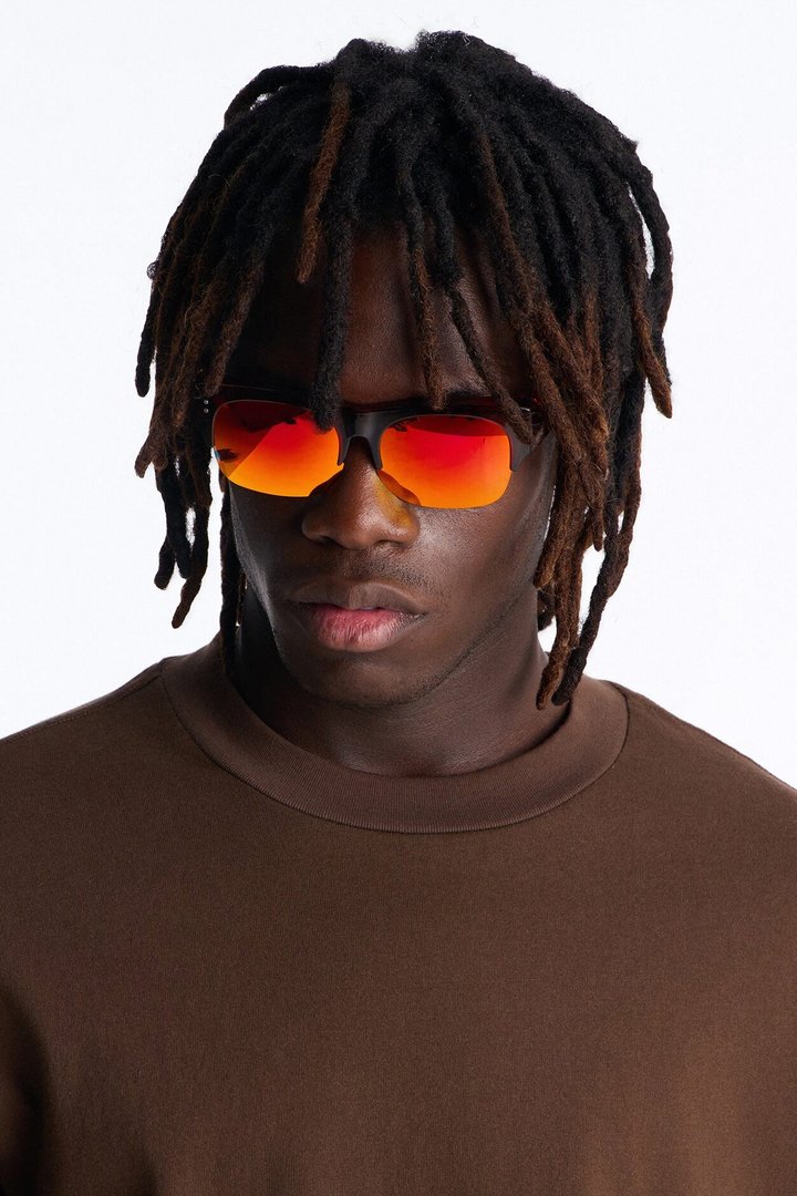 Fixed On You Square Sunglasses - Brown