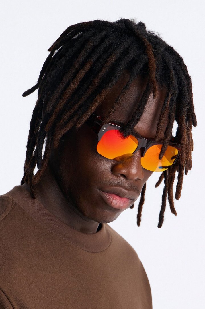 Fixed On You Square Sunglasses - Brown
