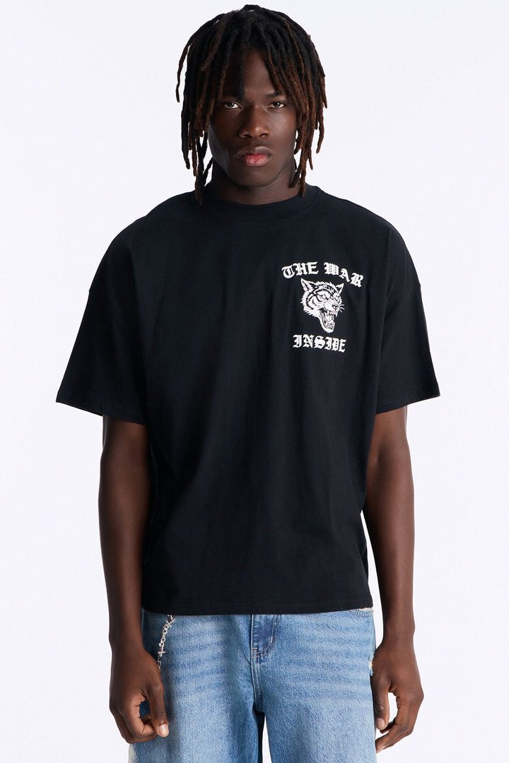 The War Inside Boxy Short Sleeve Tee - Black