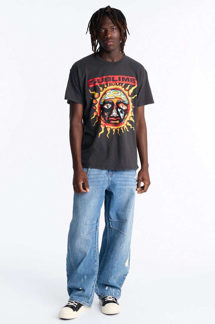 Sublime 40oz To Freedom Vintage Short Sleeve Tee - Black Wash
