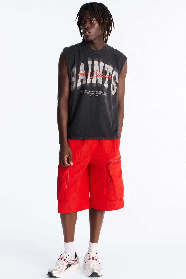 Saints Over Sinners Vintage Muscle Tee - Black