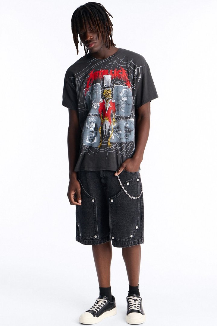 Metallica Ringmaster Vintage Short Sleeve Tee - Black Wash