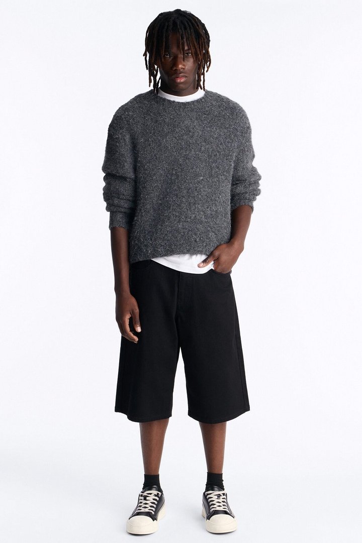 Cornell Baggy Denim Short - Black