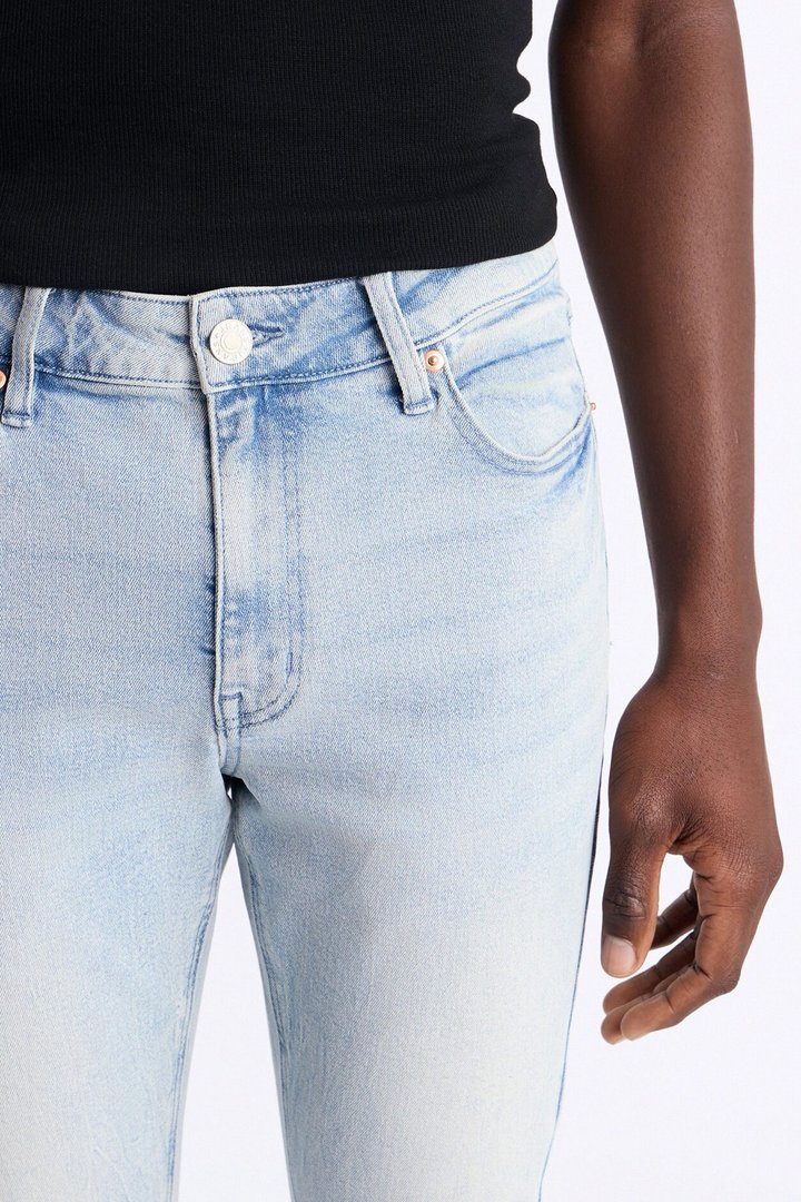 Dreamy Stacked Skinny Flare Jeans - Light Blue Wash
