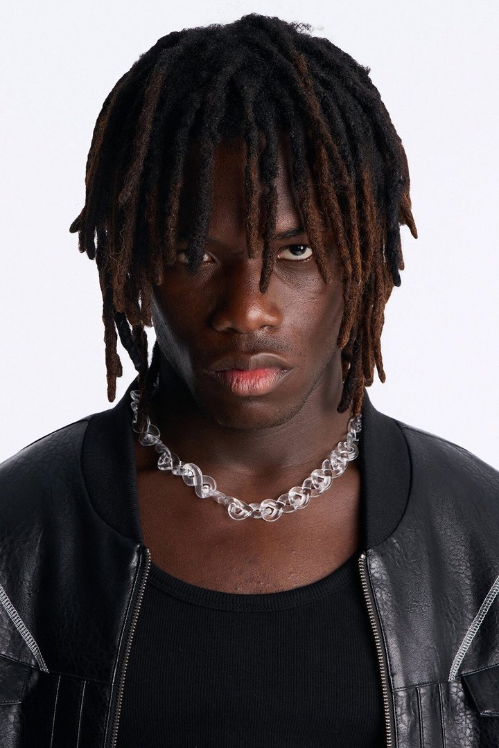 Thick Clear Infinity Chain Necklace - Clear