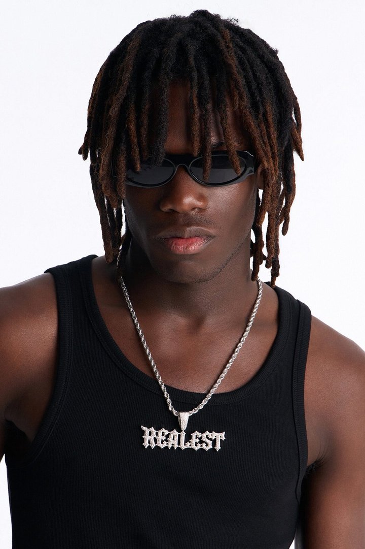 Realest Iced Rope Chain Necklace - Silver