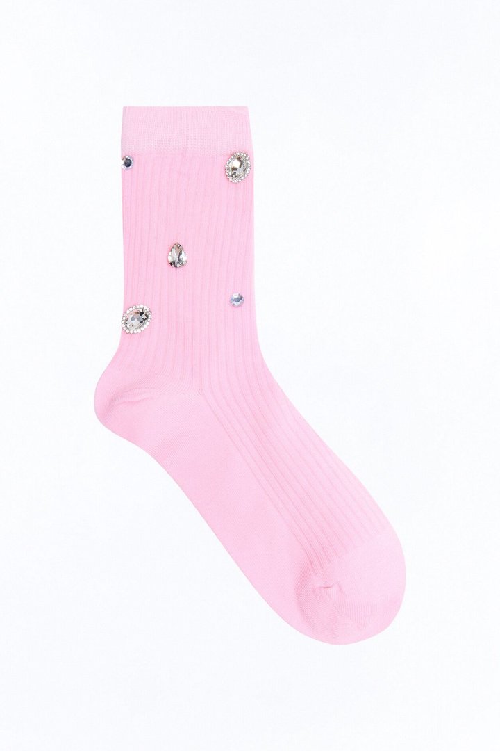 Running With The Stars Crew Socks - Blush