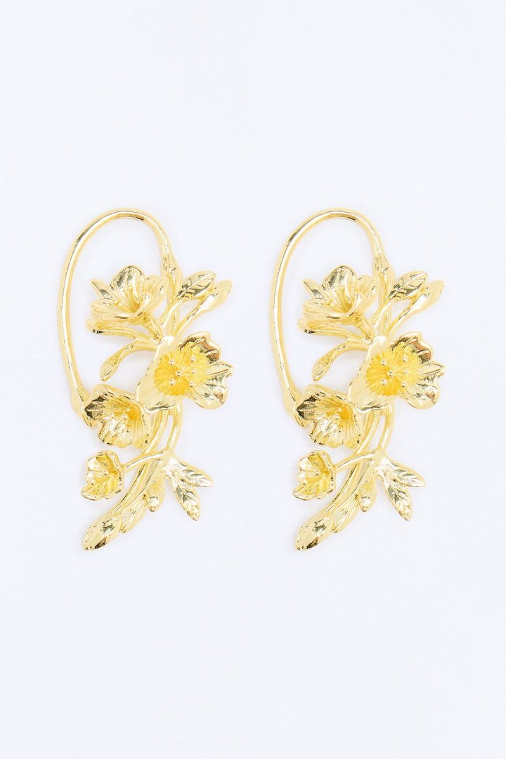 Blooming Spring Ear Cuff - Gold