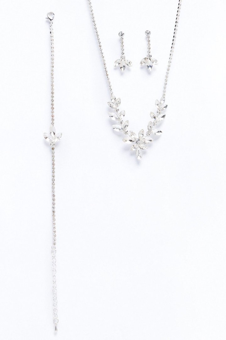 Remember The Night 3 Piece Jewelry Set - Silver