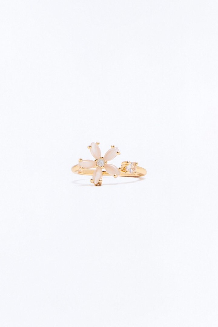 Step On Grass Toe Ring - Gold