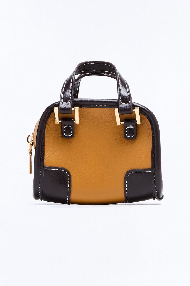Love Me A Mini Faux Leather Crossbody Bag - Brown
