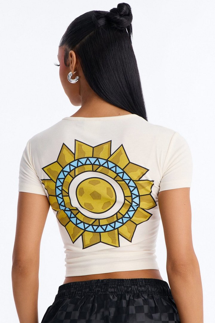 FIFA Argentina Elite Squad Cropped Tee - Cream