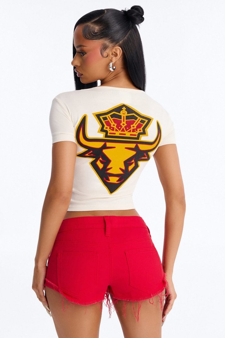 FIFA Spain Elite Squad Cropped Tee - Cream
