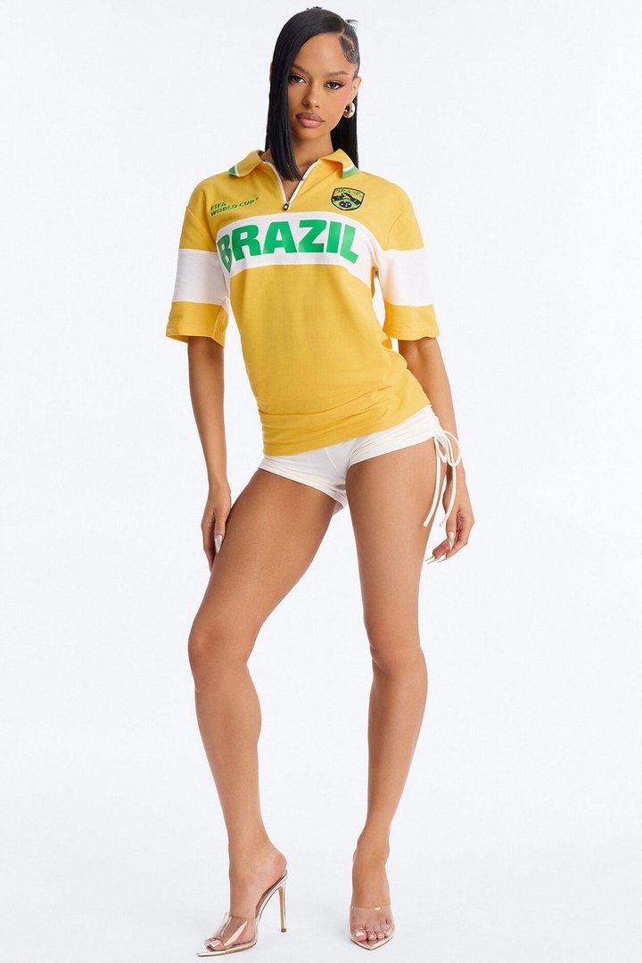 FIFA Brazil Victory Soccer Polo - Yellow