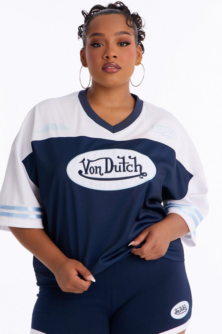 Von Dutch 92 Moment Baby Tee - Navy