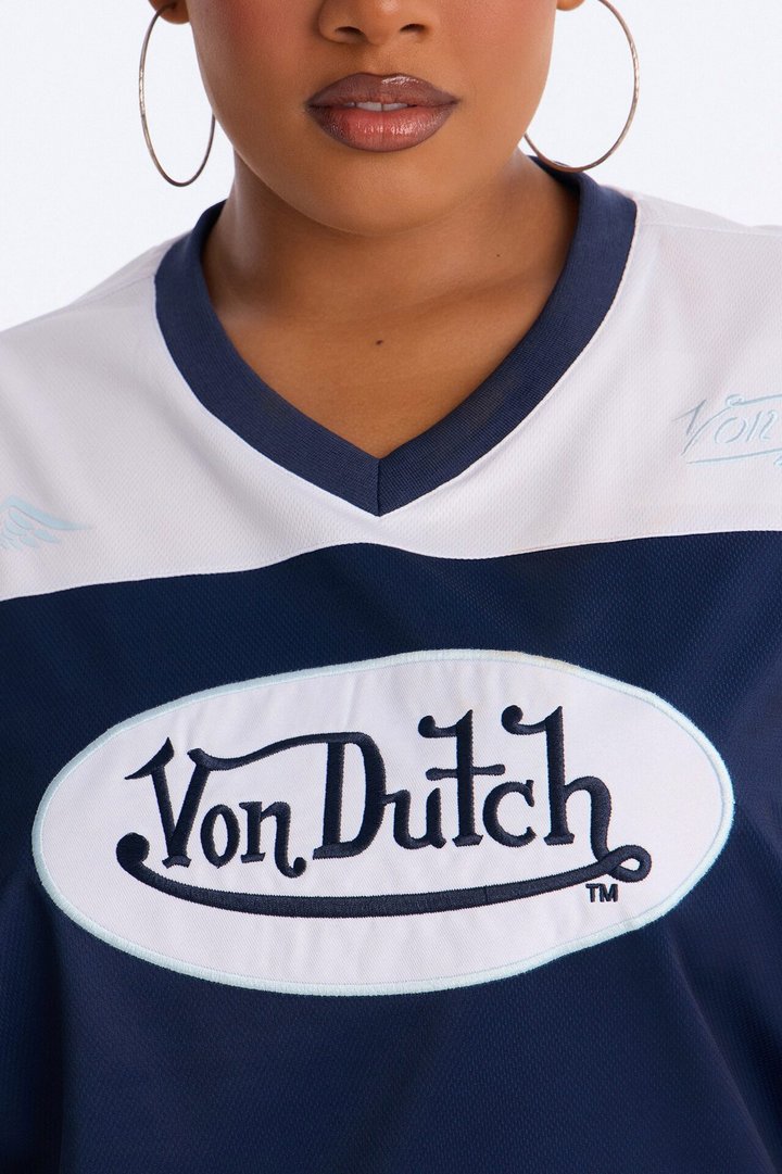 Von Dutch 92 Moment Baby Tee - Navy