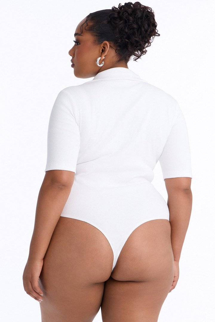 It's Not That Serious Bodysuit - White