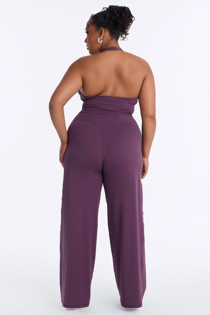 Riley Active Surplice Pant Set - Plum