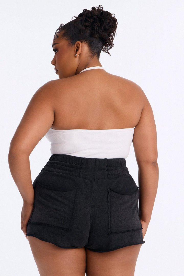 Off Duty Washed Lounge Short - Black
