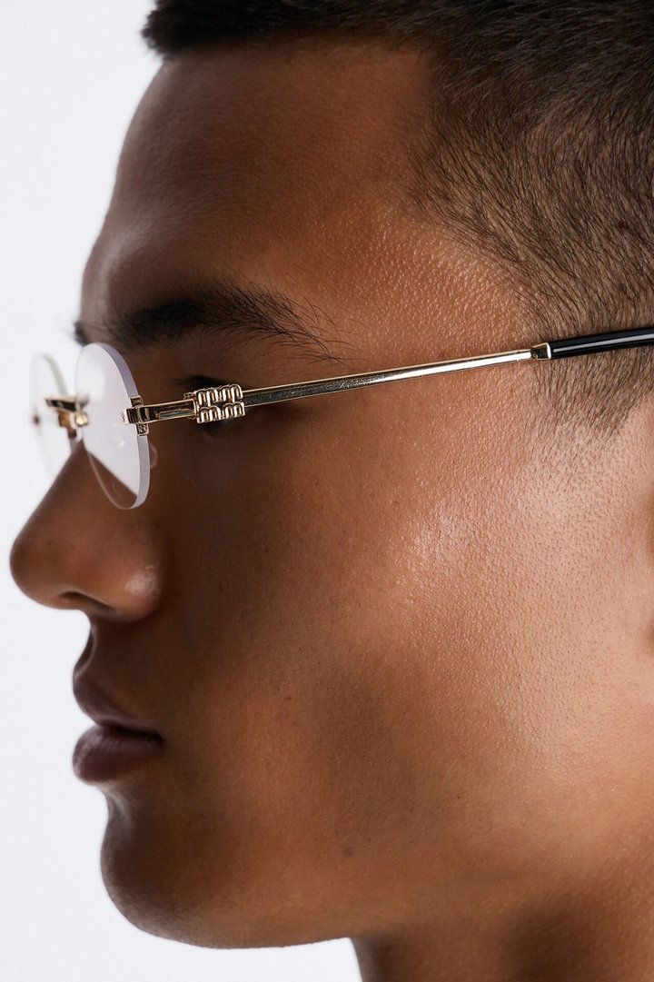 Silent Orbit Circular Sunglasses - Gold