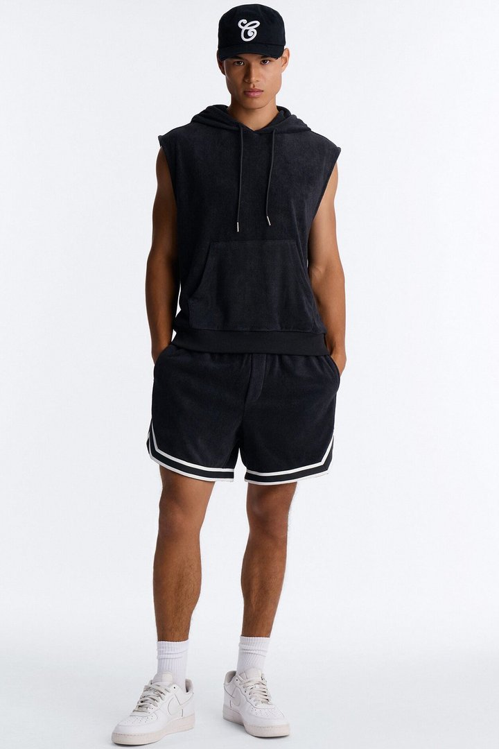 Classic Terry Cloth Short - Black