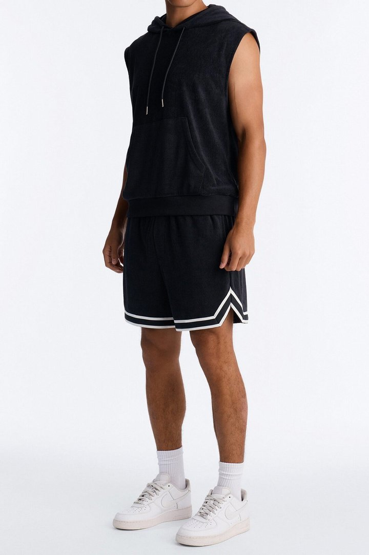 Classic Terry Cloth Short - Black
