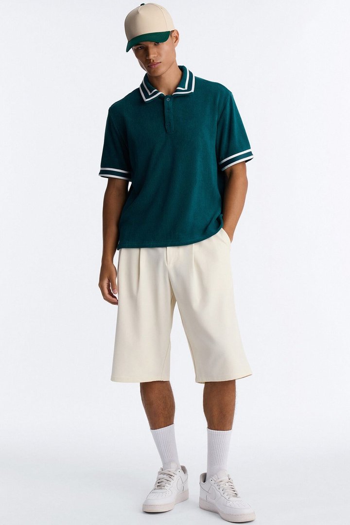 Classic Terry Cloth Polo - Teal