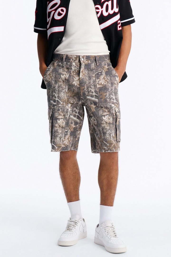 Twill Cargo Short - Camouflage