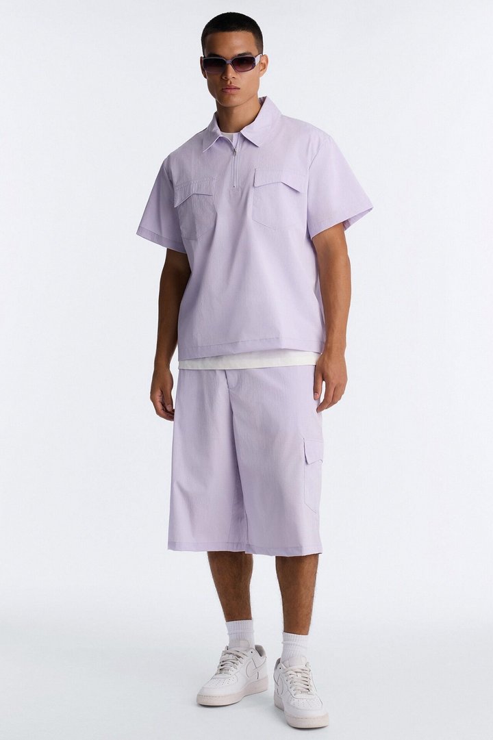 Gable Pocket Baggy Short - Purple