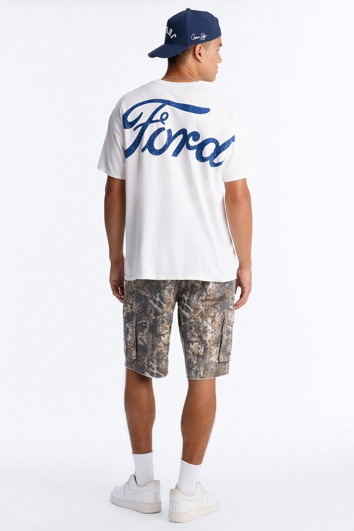 Ford Mustang Boss 429 Vintage Short Sleeve Tee - Cream