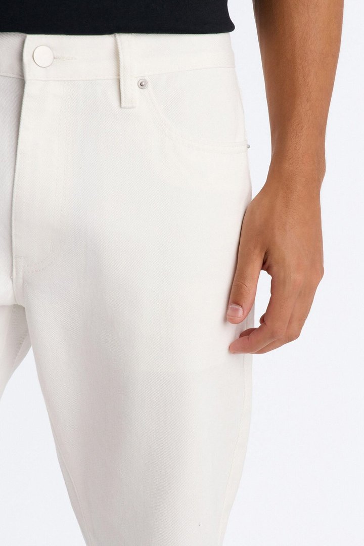 The Staple Straight Jean - White