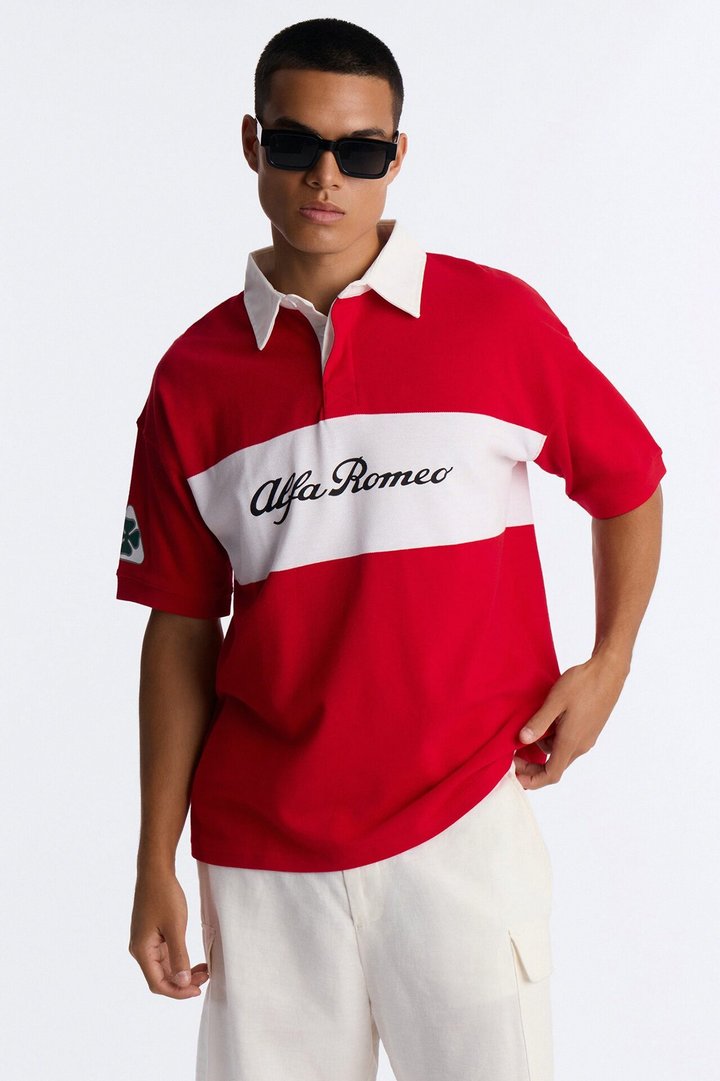 Alfa Romeo Short Sleeve Polo - Red