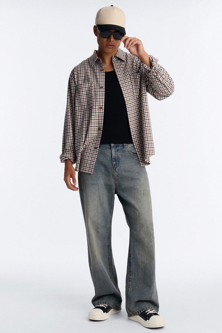 The Monday Baggy Jean - Light Blue Wash