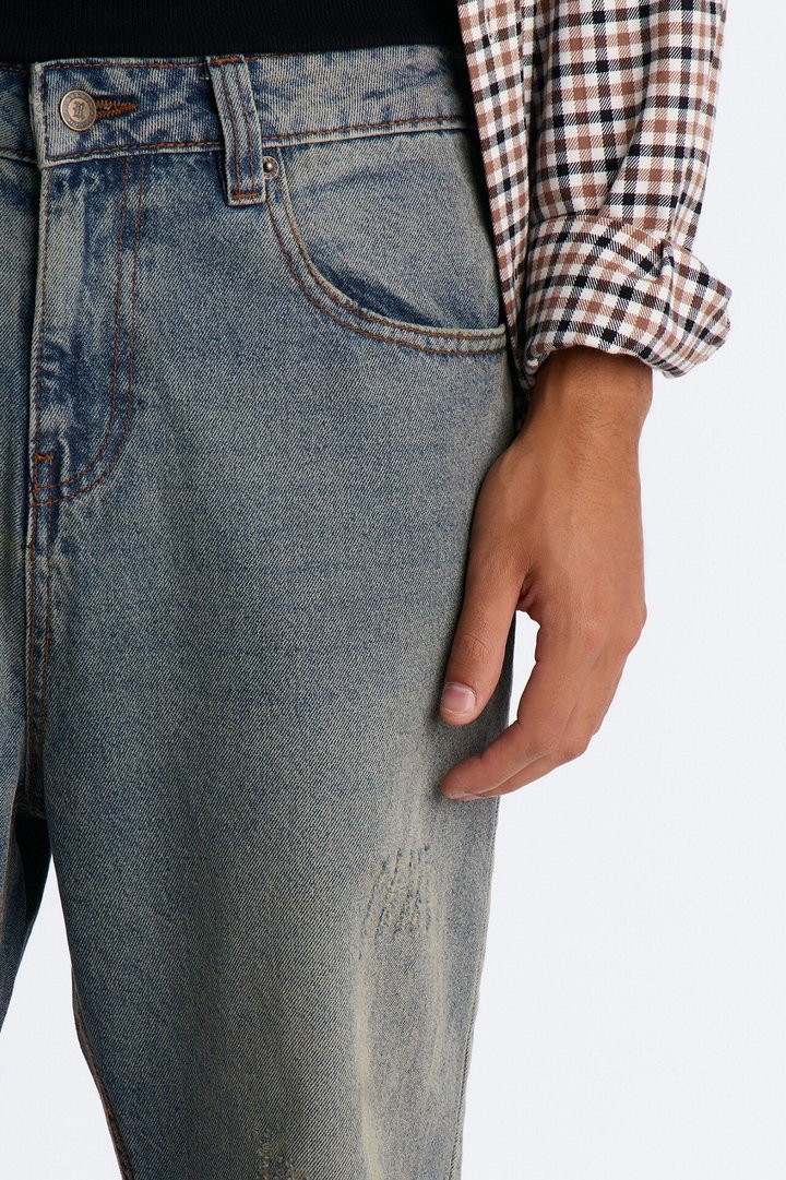 The Monday Baggy Jean - Light Blue Wash