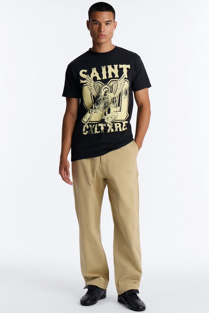 Saint Cxltxre 00 Oversized Short Sleeve Tee - Black