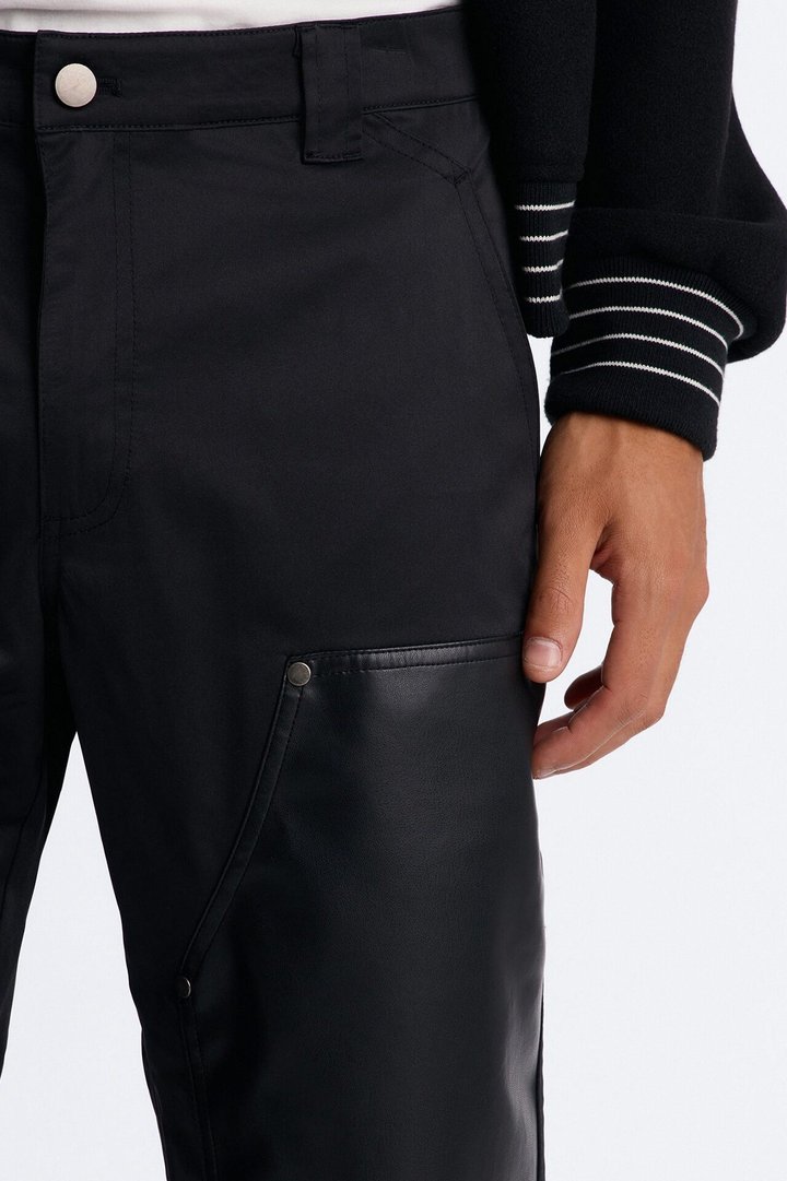 Alessandro Studded Straight Leg Pant - Black