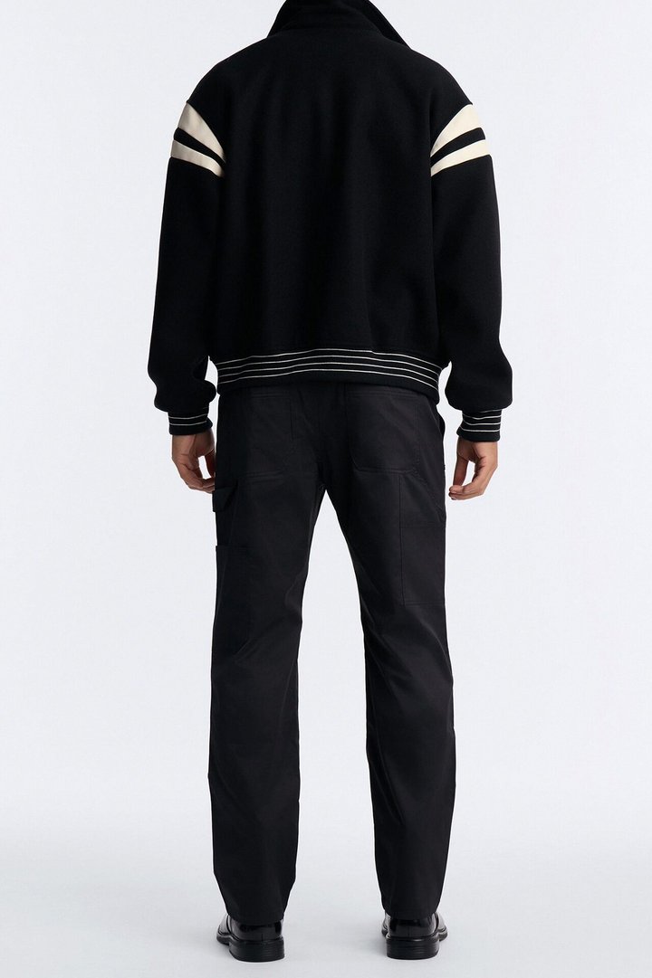 Alessandro Studded Straight Leg Pant - Black