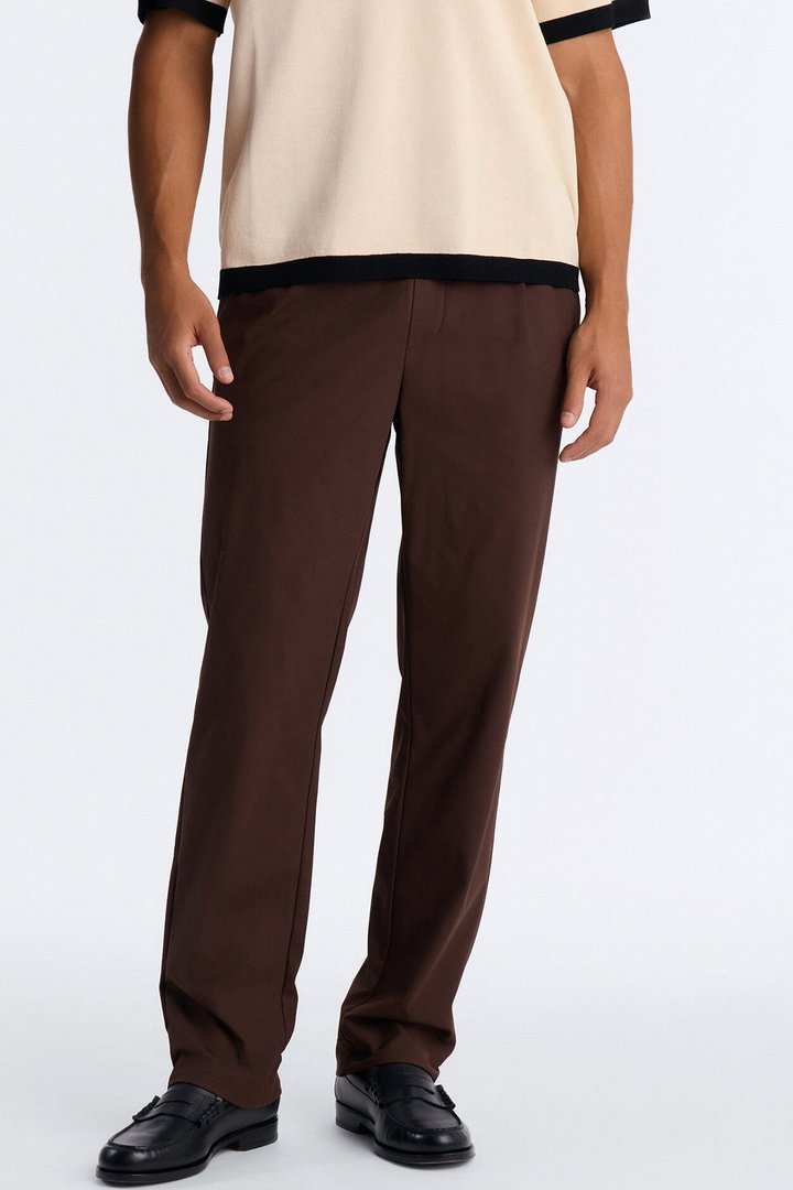 Cedric Straight Pant - Brown