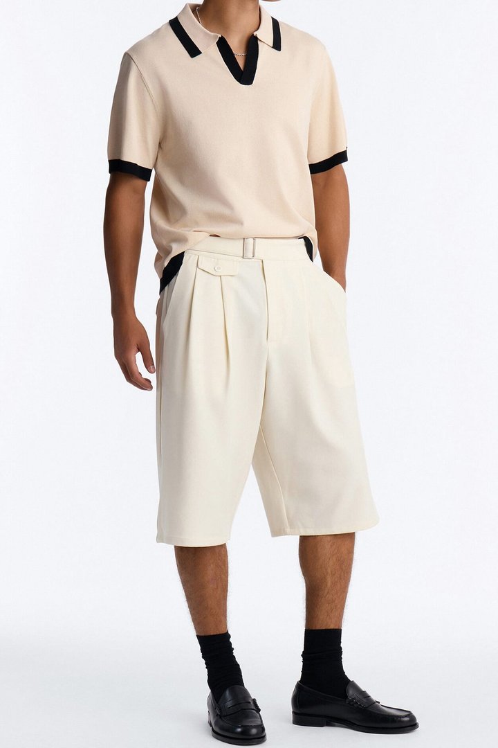 Vanderbilt Gurkha Baggy Trouser Short - Cream