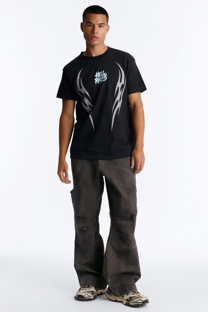 Hell Raisers Oversized Short Sleeve Tee - Black