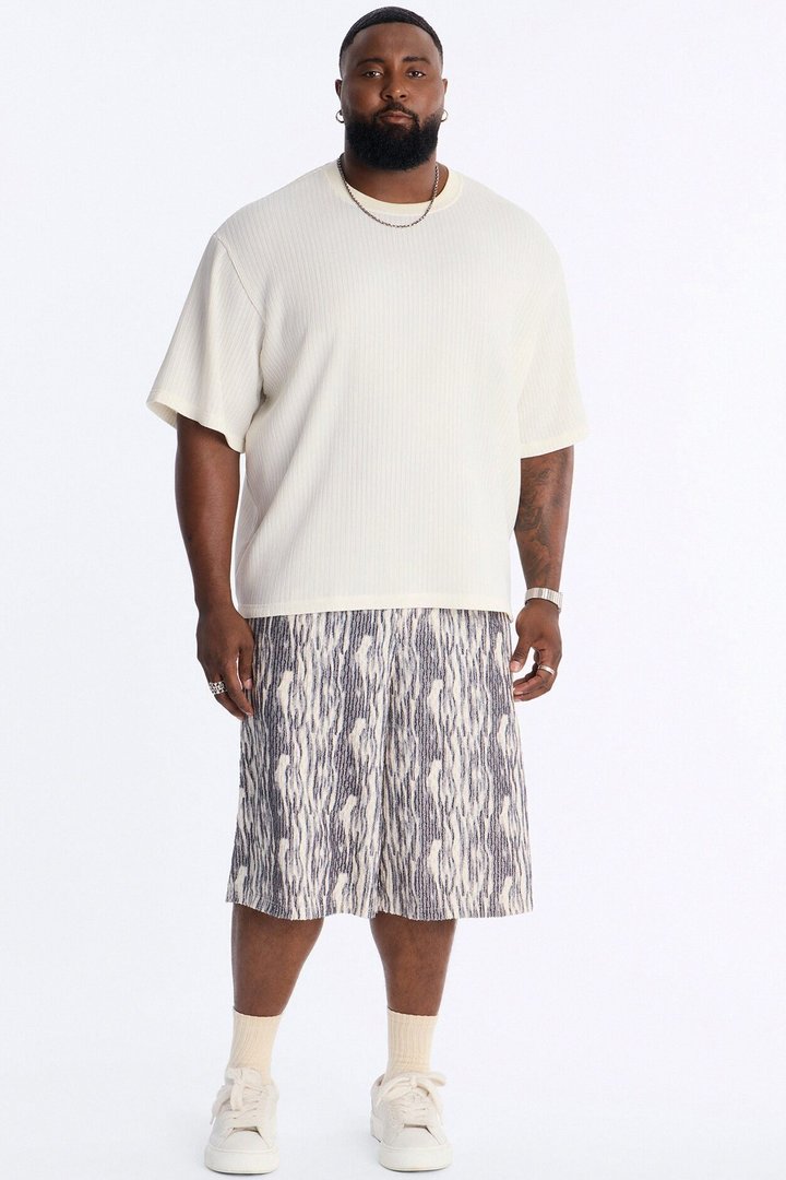 Starry Night Baggy Short - Blue/combo