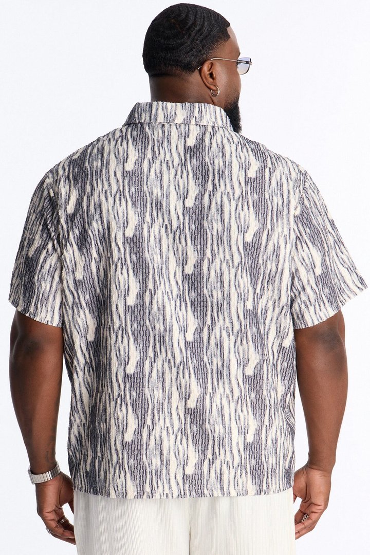 Starry Night Quarter Zip Polo - Blue/combo