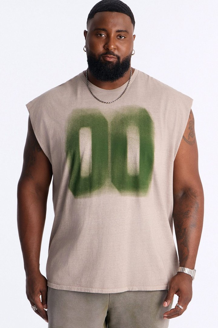 New Beginnings 00 Muscle Tee - Taupe
