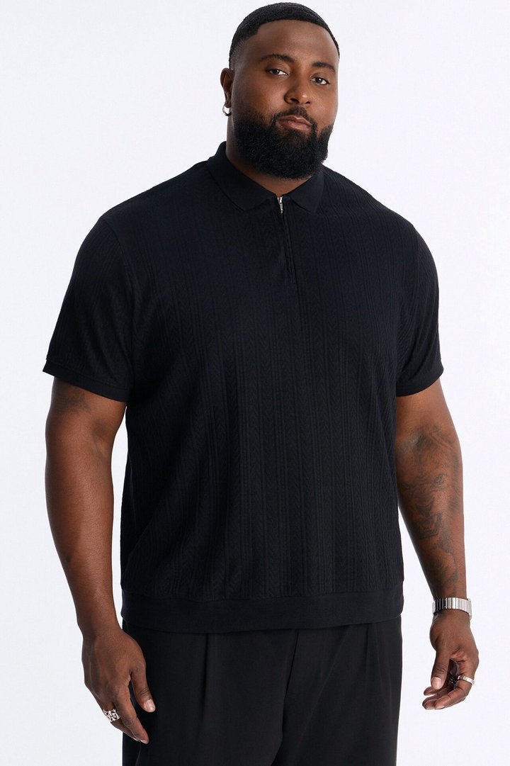 Fairway Short Sleeve Polo - Black