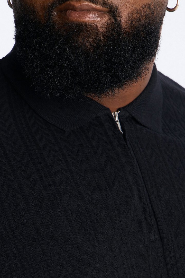 Fairway Short Sleeve Polo - Black